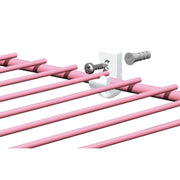 Closetmaid Wood/Concrete Wire White Shelf Wall Clip (12-Count)