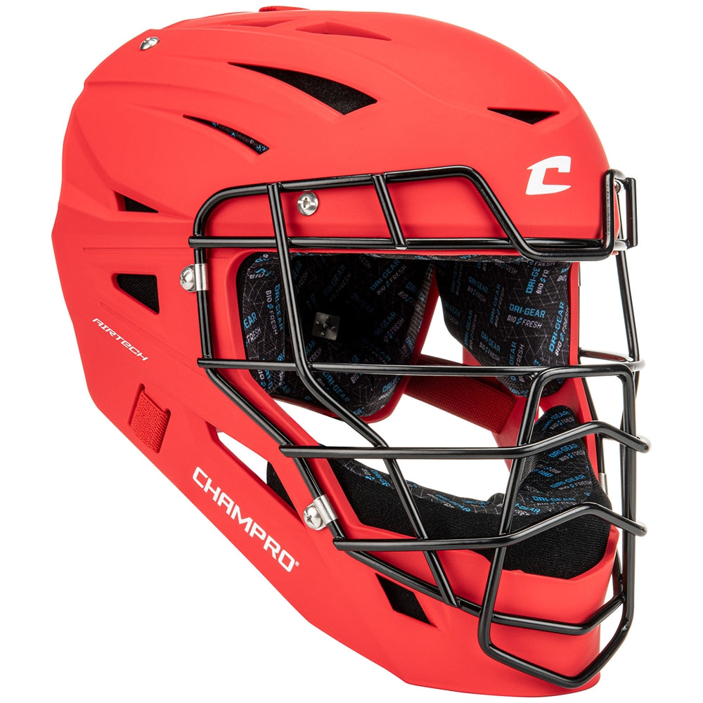HX Boss Matte Catcher's Mask - Scarlet, Large