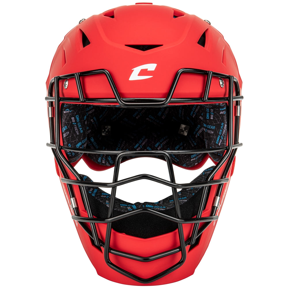 HX Boss Matte Catcher's Mask - Scarlet, Medium