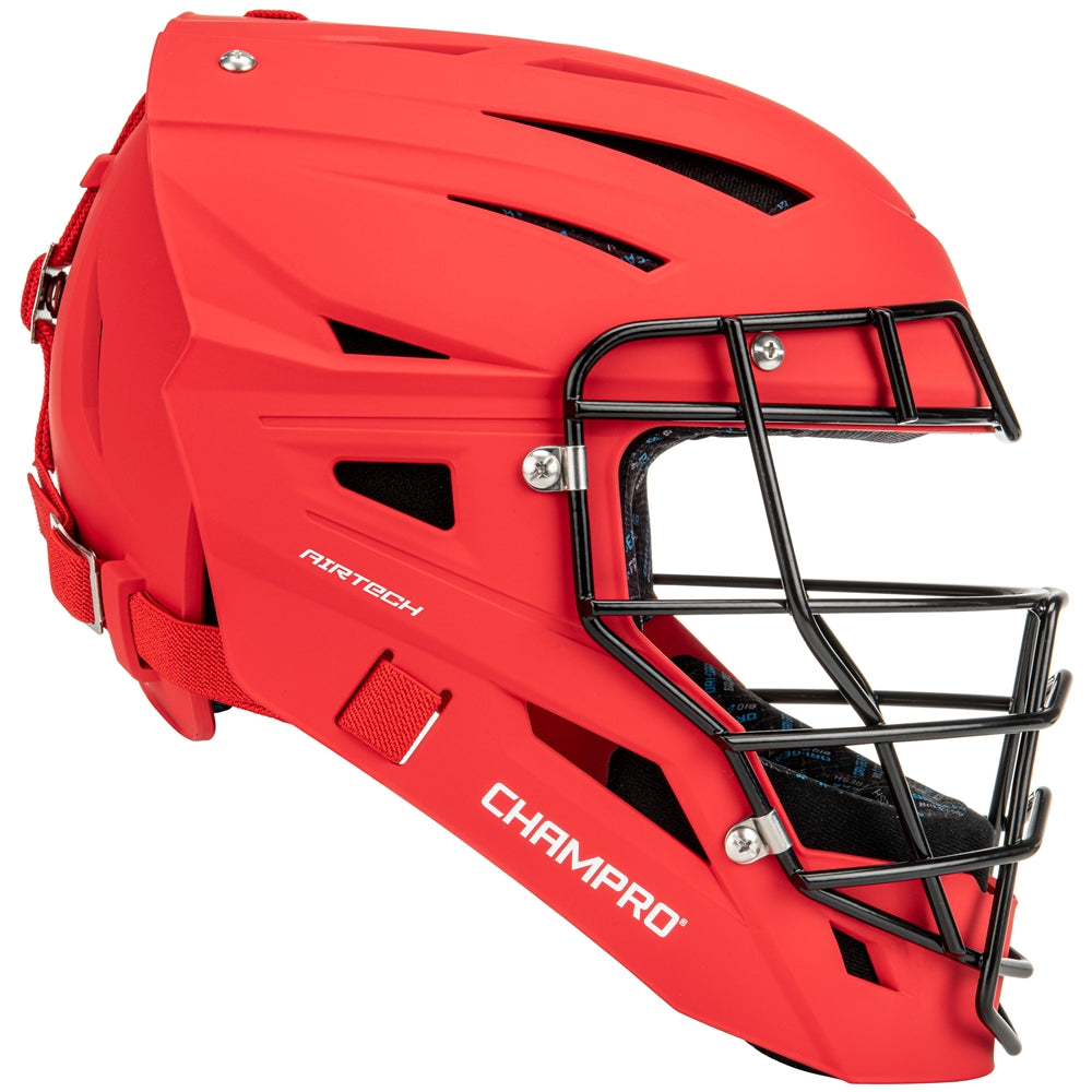 HX Boss Matte Catcher's Mask - Scarlet, Large