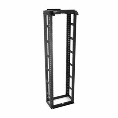Vertiv&amp;#8482; Frame Rack Essential CMR-45U12-B-SQM6, Open-Frame IT Structure, 45U, 2500 lb. Weight Cap, 19&amp;quot; and 23&amp;quot; EIA, 3/8&amp;quot; sq. (M6) Uprights, UL 2416