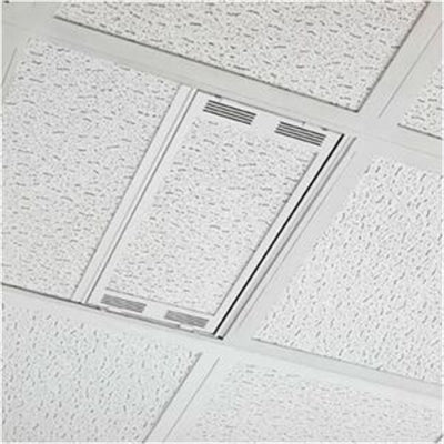 Chief 1&amp;apos; x 2&amp;apos; Above Suspended Ceiling Storage Box - White