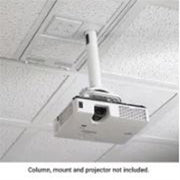 Chief 1&amp;apos; x 2&amp;apos; Above Suspended Ceiling Storage Box with Column Drop - For Projectors - White