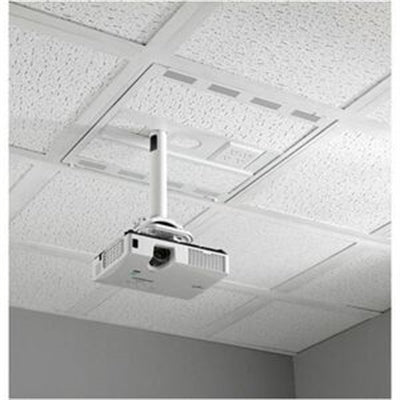 Chief 2&amp;quot; x 2&amp;quot; Suspended Ceiling Storage Box with Column Drop - White