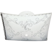 Home Impressions 12 In. White Incandescent Flush Mount Ceiling Light Fixture