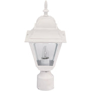 Home Impressions White Incandescent Post Light Fixture