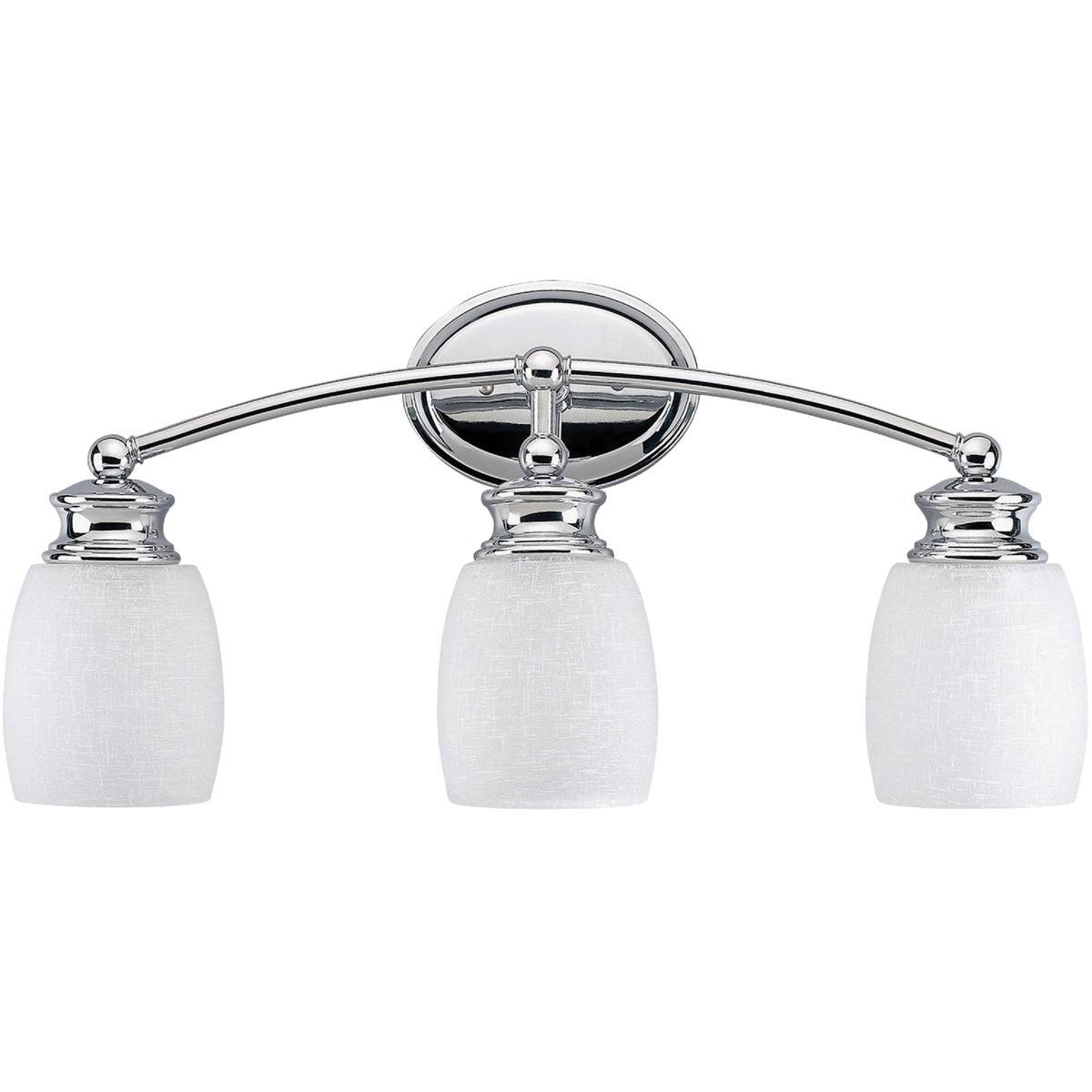 Home Impressions Palms 3-Bulb Chrome Vanity Bath Light Bar