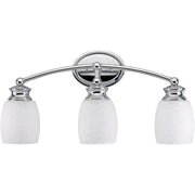 Home Impressions Palms 3-Bulb Chrome Vanity Bath Light Bar