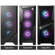 MSI - Codex R2 Gaming Desktop - Intel Core I7-14700F - 32GB Memory - NVIDIA GeForce RTX 5060 Ti 8GB - 2TB SSD - Black
