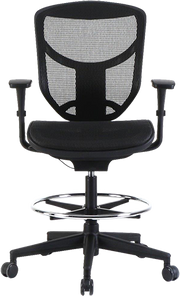 Concept 2.0 Drafting Stool - Wool Black