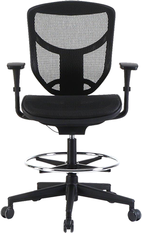 Concept 2.0 Drafting Stool - Wool Black