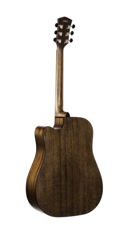 Cort COREDCOPBB Core-Dc Series Dreadnought Cutaway Acoustic Electric Guitar, Open Pore Black Burst