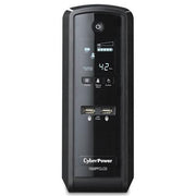 CyberPower - TAA Compliant CP1500PFCLCDTAA UPS 1500VA 900W PFC Compatible Pure Sine Wave - Black