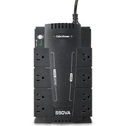 CyberPower Standby Series CP550SLG 550VA / 330W Simulated Sine Wave UPS  8 Outlets / USB Port