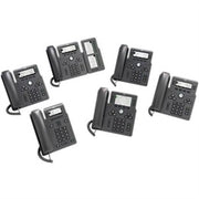 Cisco 6861 IP Phone  Corded  Corded/Cordless  Wi-Fi  Wall Mountable  Charcoal