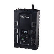 CyberPower CP825AVRLCD Intelligent LCD UPS Systems - 825VA/450W  120 VAC  NEMA 5-15P  Compact  8 Outlets  LCD  PowerPanel