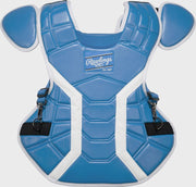 Rawlings Mach Pro Series Large Chest Protector - Columbia Blue/White