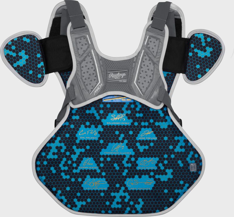 Rawlings Mach Pro Series Large Chest Protector - Graphite/White