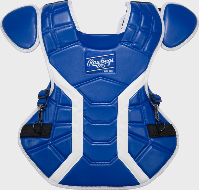 Rawlings Mach Pro Series Large Chest Protector - Royal/White