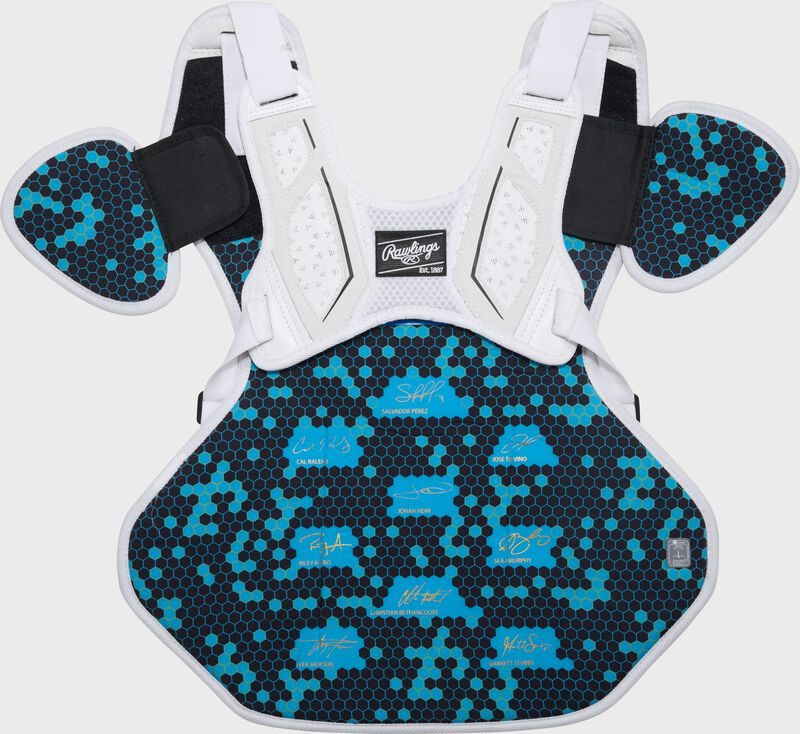 Rawlings Mach Pro Series Large Chest Protector - White/Black