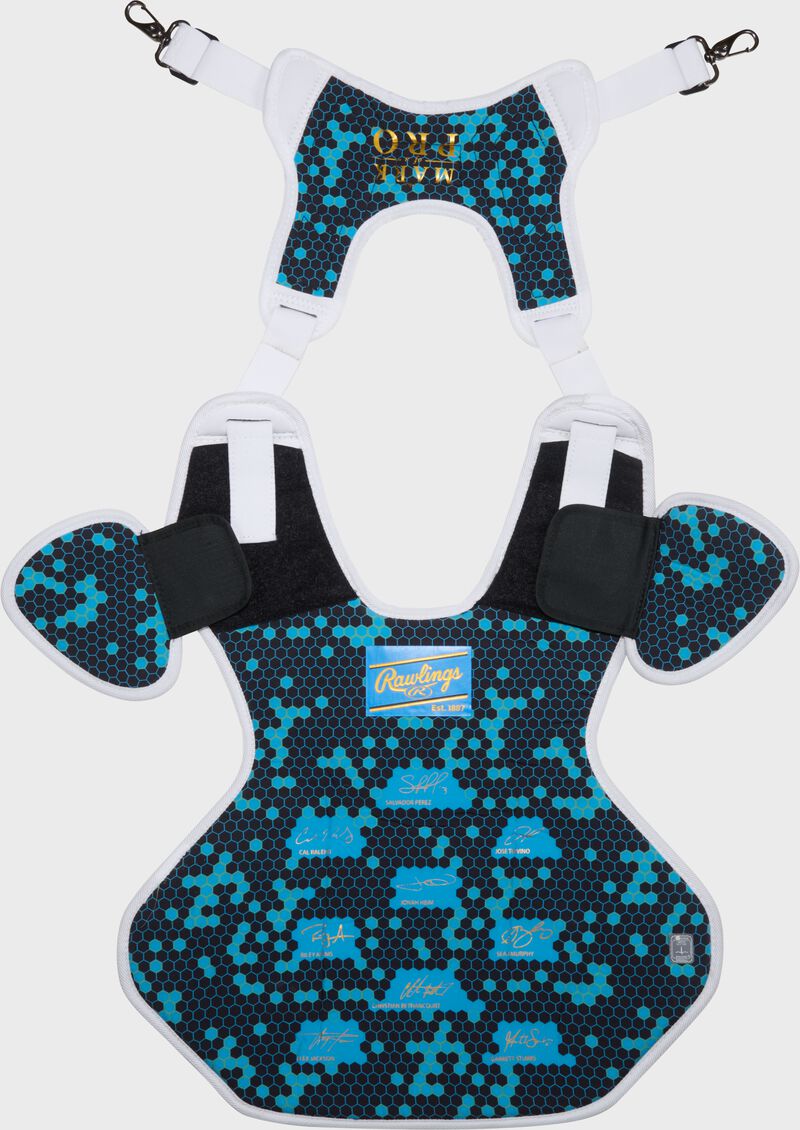 Rawlings Mach Pro Series Large Chest Protector - White/Black