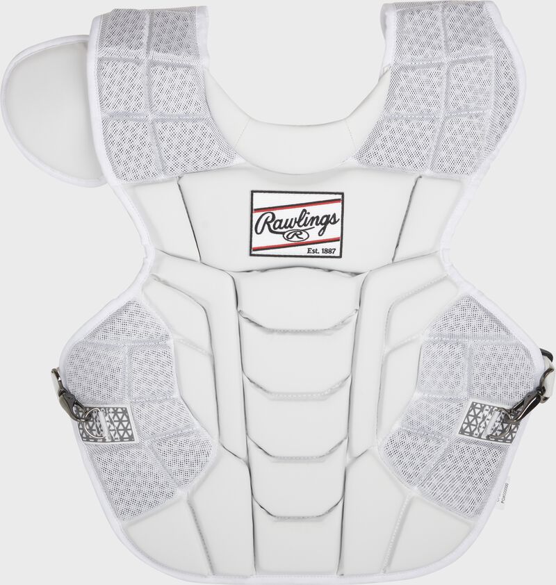 Rawlings Mach Intermediate Chest Protector - White/White