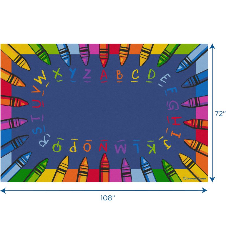 Alphabet Crayon - Rectangle Small