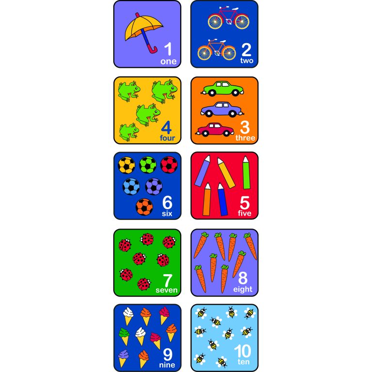 Let's Learn How To Count Seating Squares - Set of 10