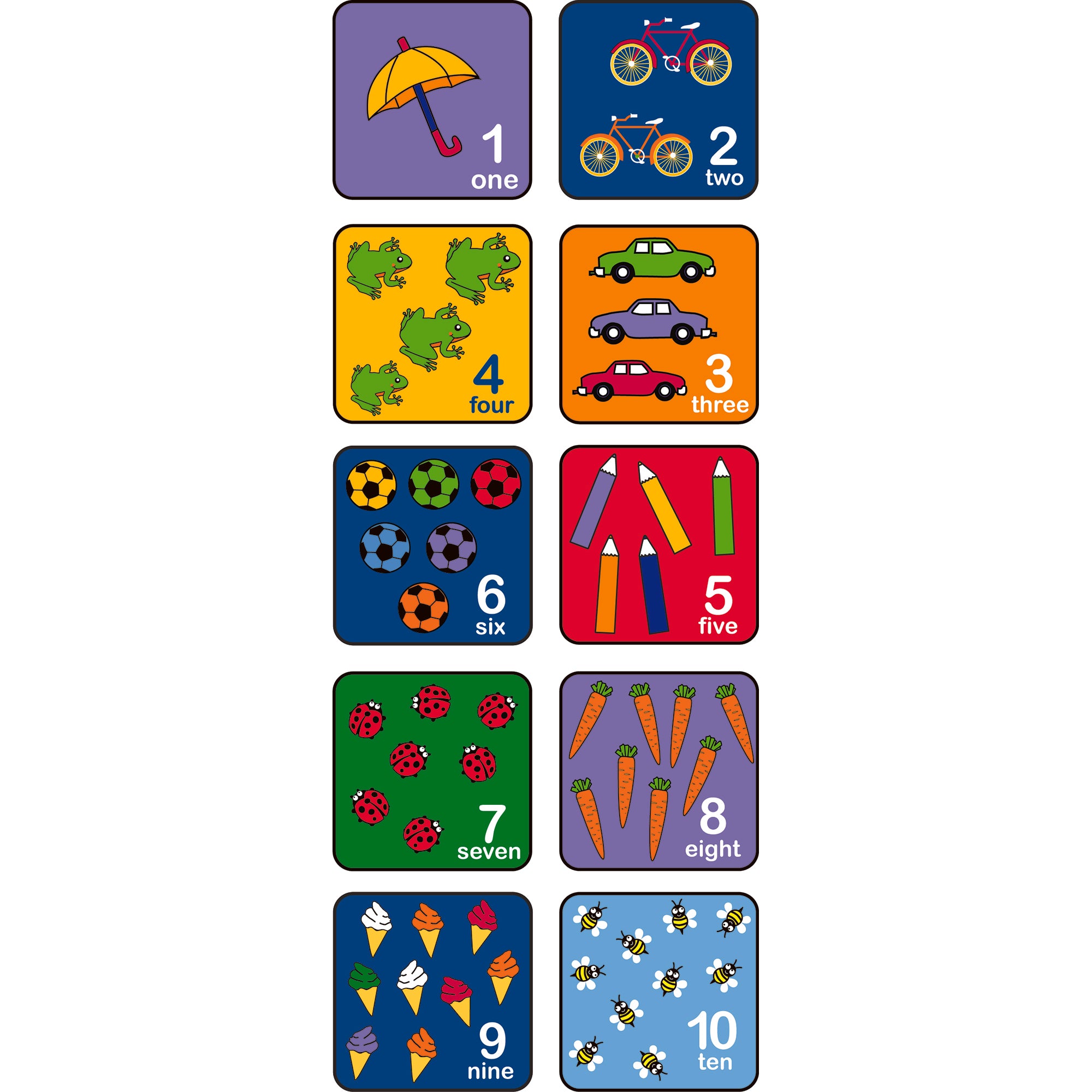 Let's Learn How To Count Seating Squares - Set of 10