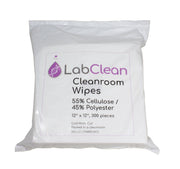 United Scientific® Labclean™ Cleanroom Wipes, 55% Cellulose / 45% Polyester, 12” X 12”, 300/Pack