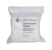 United Scientific® Labclean™ Cleanroom Wipes, 55% Cellulose / 45% Polyester, 4” X 4”, 1200/Pack