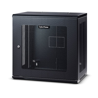 CyberPower CR12U61003 12U Wall Mount Rack Enclosure, Black