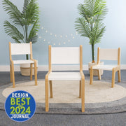 Whitney Plus 12" Height White Chair