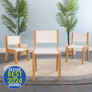 Whitney Plus 14" Height White Chair