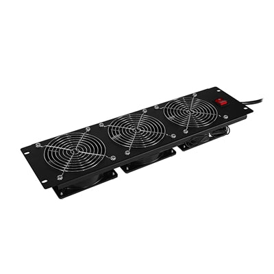 CyberPower CRA11003 Fan Panel Rack Accessories - 3U 19" Fan Panel, 3x 110/120Vac Cooling Fans; 290 CFM, 2 Year Warranty