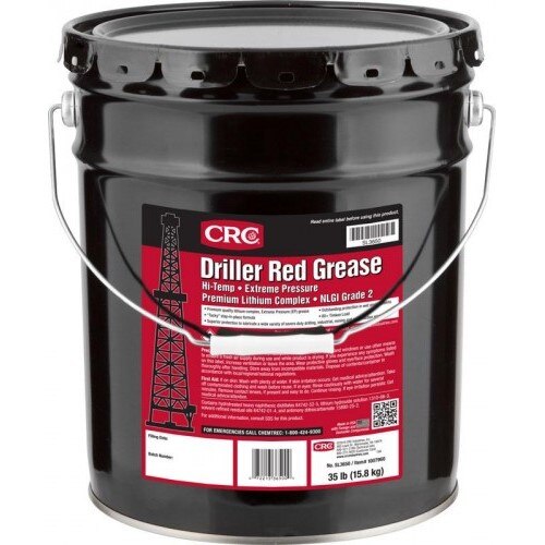 Grease, 35 lb, Pail, 2 NLGI, Red, Grease