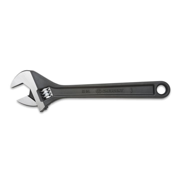 AT210BK Crescent, Adjustable Wrench, 1.312 Inch, Black Oxide with Polished Face