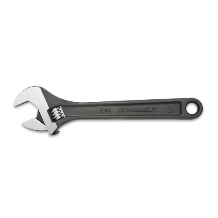 AT210VS Crescent, Adjustable Wrench, 1.312 Inch, Black Oxide with Polished Face