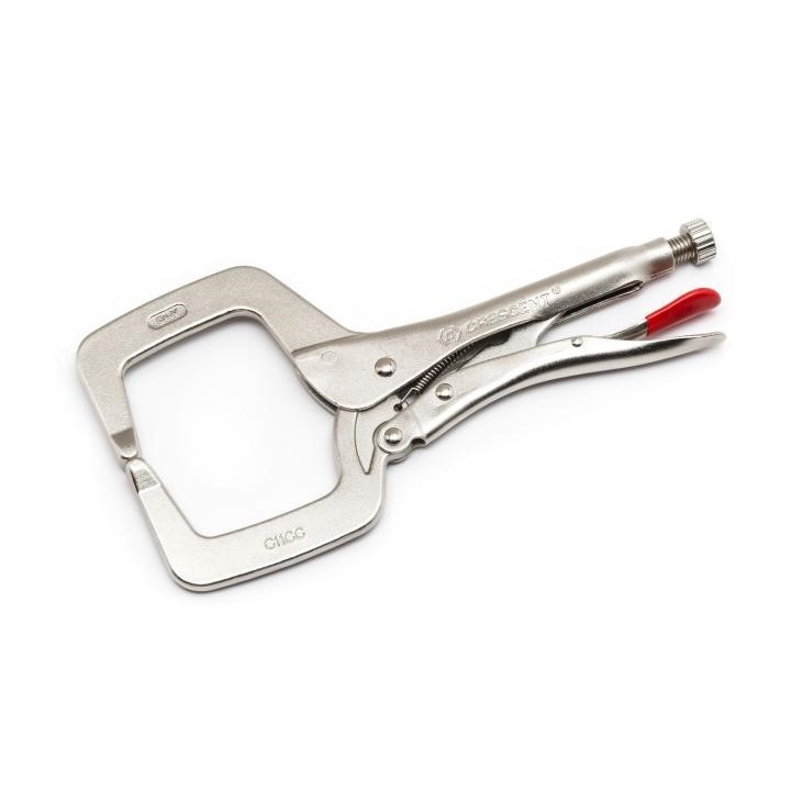 C11CCVN Crescent, Locking Pliers, Nickel Plated, Alloy Steel, 11 Inch, C-Clamp