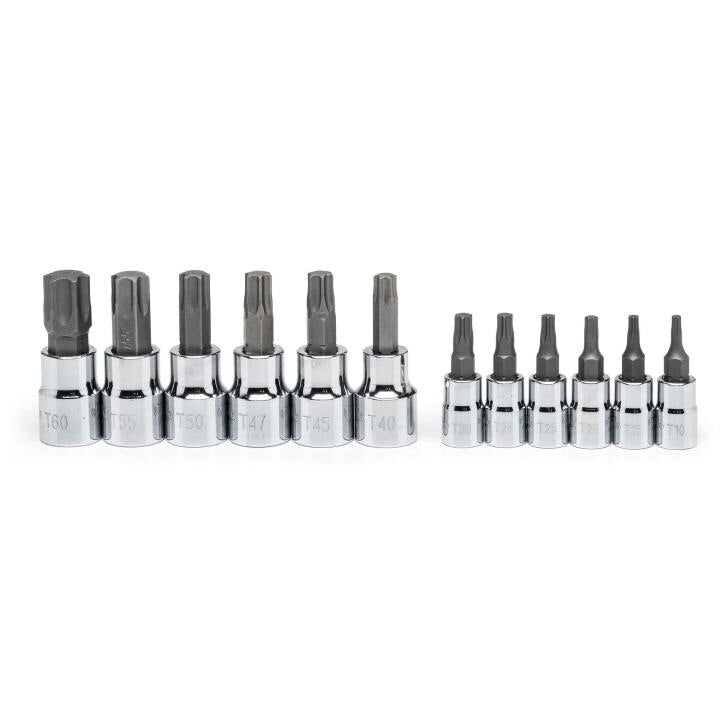 CBSS2N Crescent, Torx Bit Socket Set, Alloy Steel, Full Polish Chrome, Torx
