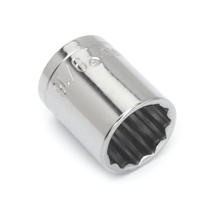 CDS28N Crescent, Socket, Alloy Steel, Full Polish Chrome, 12 Point, 9/16 Inch