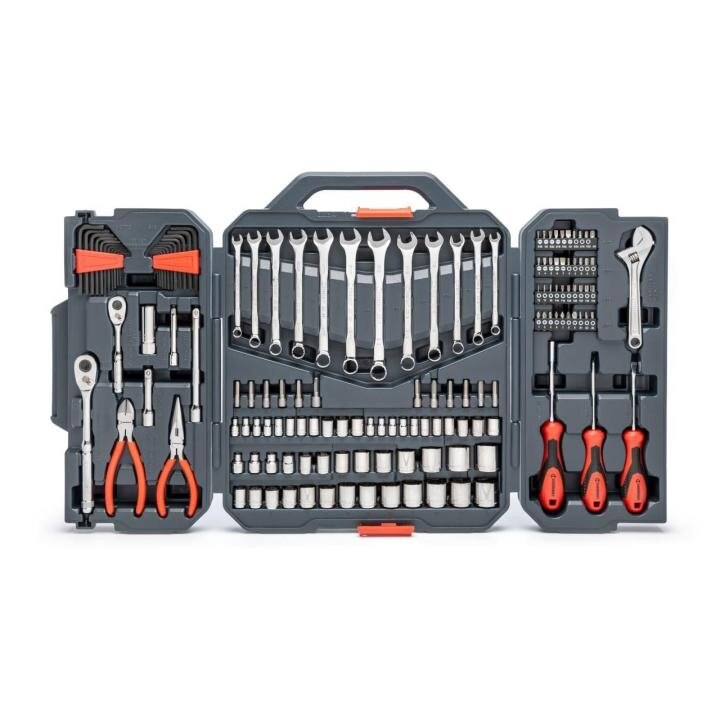 CTK150 Crescent 1/4 In. and 3/8 In. Drive 6-Point SAE/Metric Professional Tool Set (150-Piece)