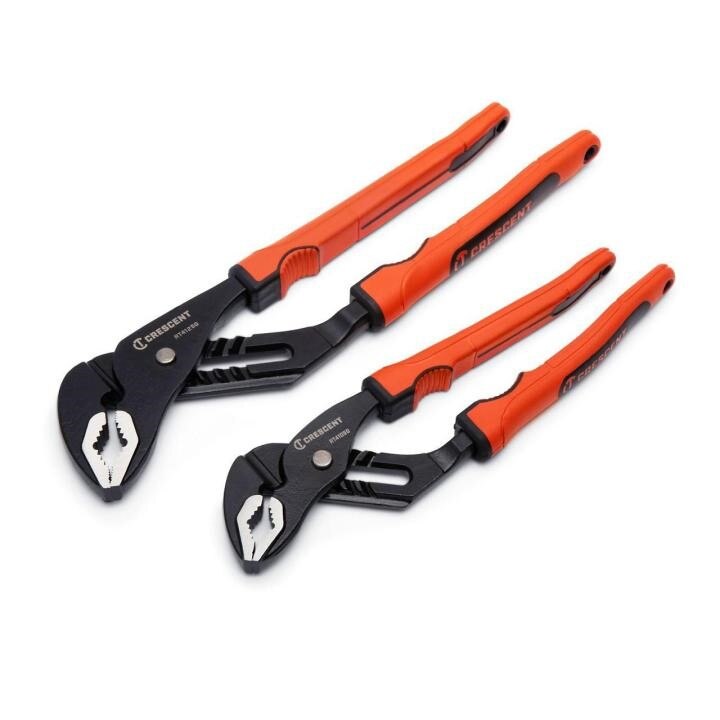 RT400SGSET2R-05 Crescent, Tongue and Groove Plier Set, Black Oxide, Rawhide