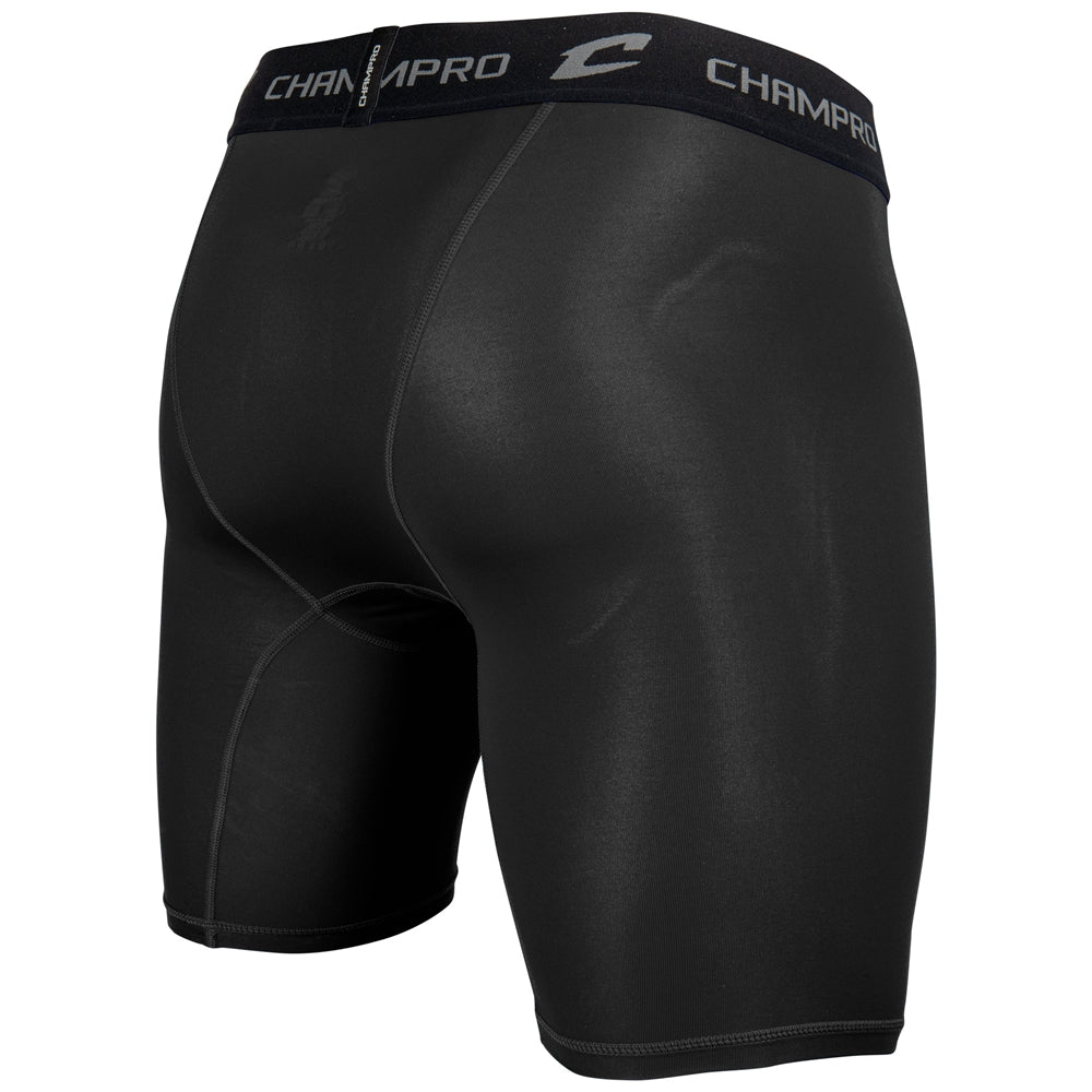 Lightning 2.0 Compression Short w/ Cup Pocket - Black - Adult - Large