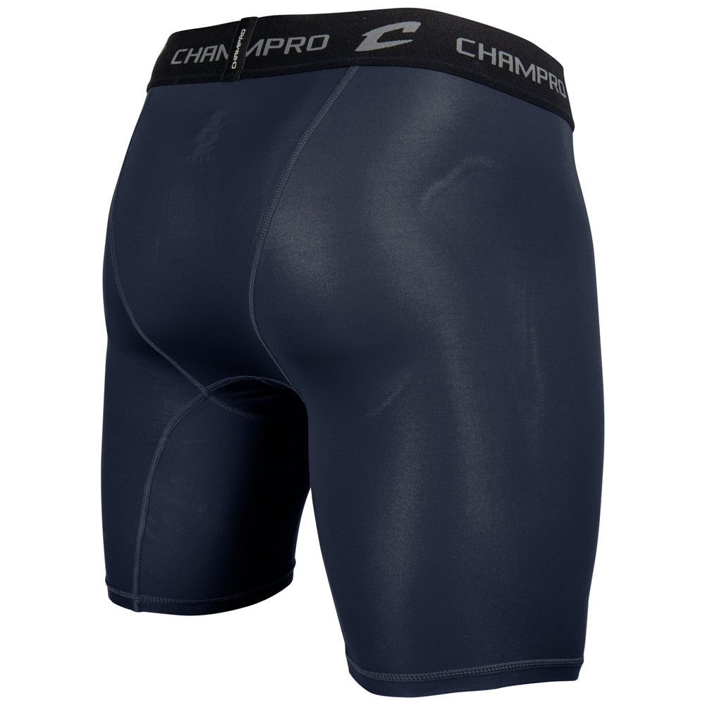 Lightning 2.0 Compression Short w/ Cup Pocket - Navy - Adult - 3XL