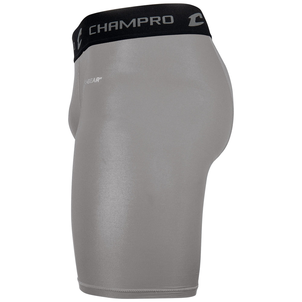 Lightning 2.0 Compression Short w/ Cup Pocket - Grey - Youth - Large