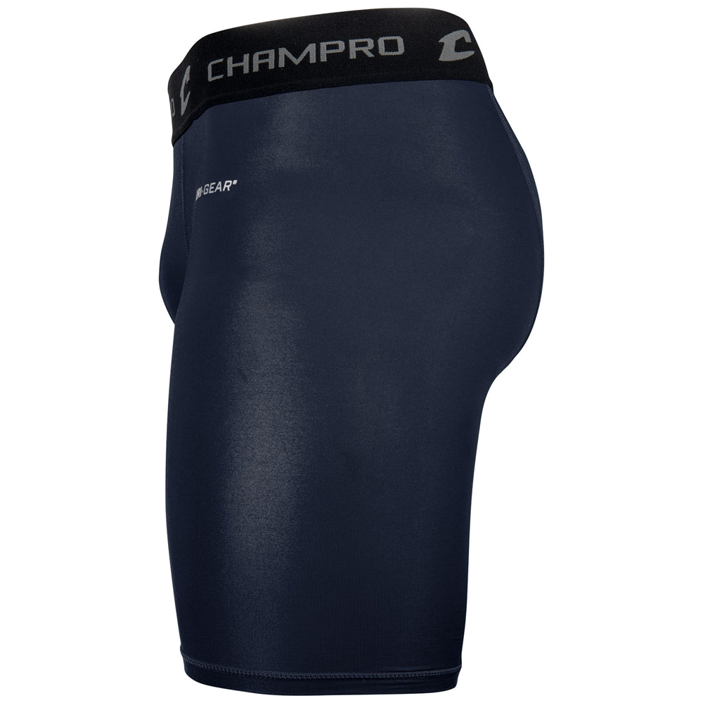 Lightning 2.0 Compression Short w/ Cup Pocket - Navy - Adult - Extra-Large