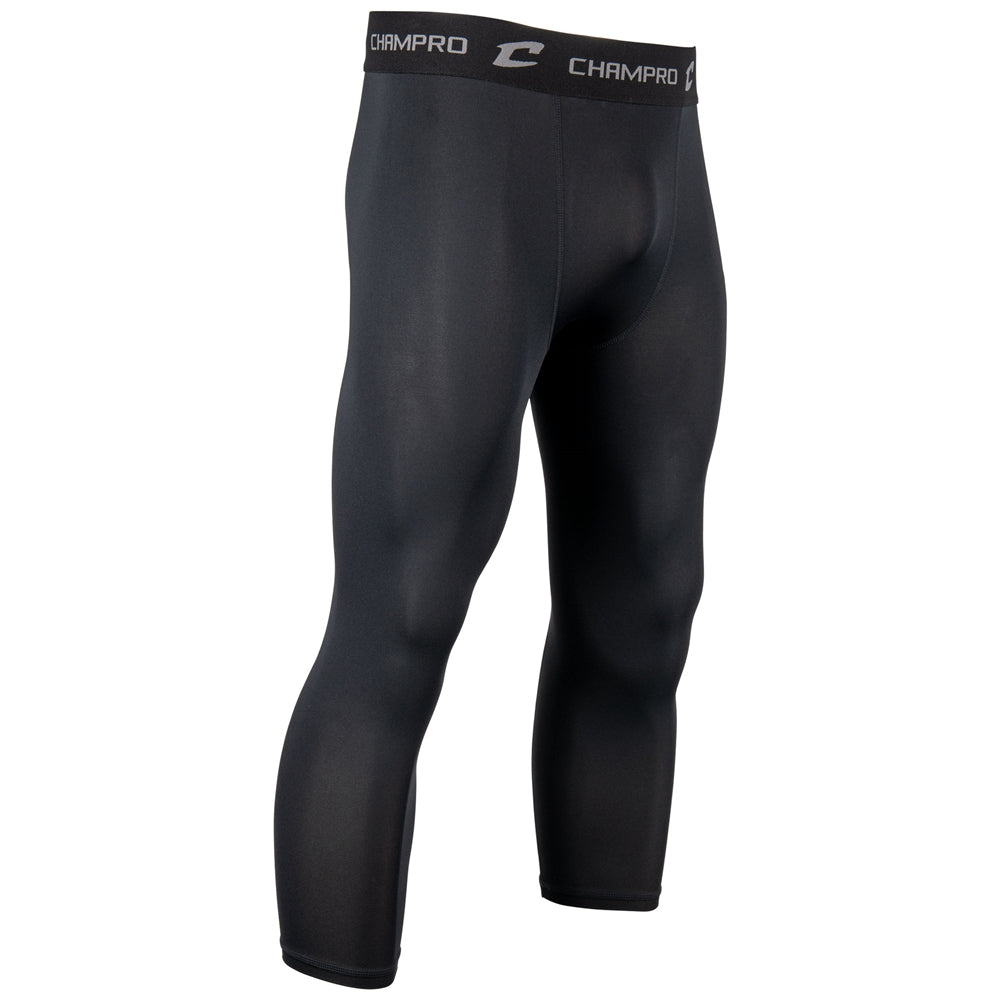 Lightning 2.0 Compression 3/4 Length Tight - Black - Adult - 4XL