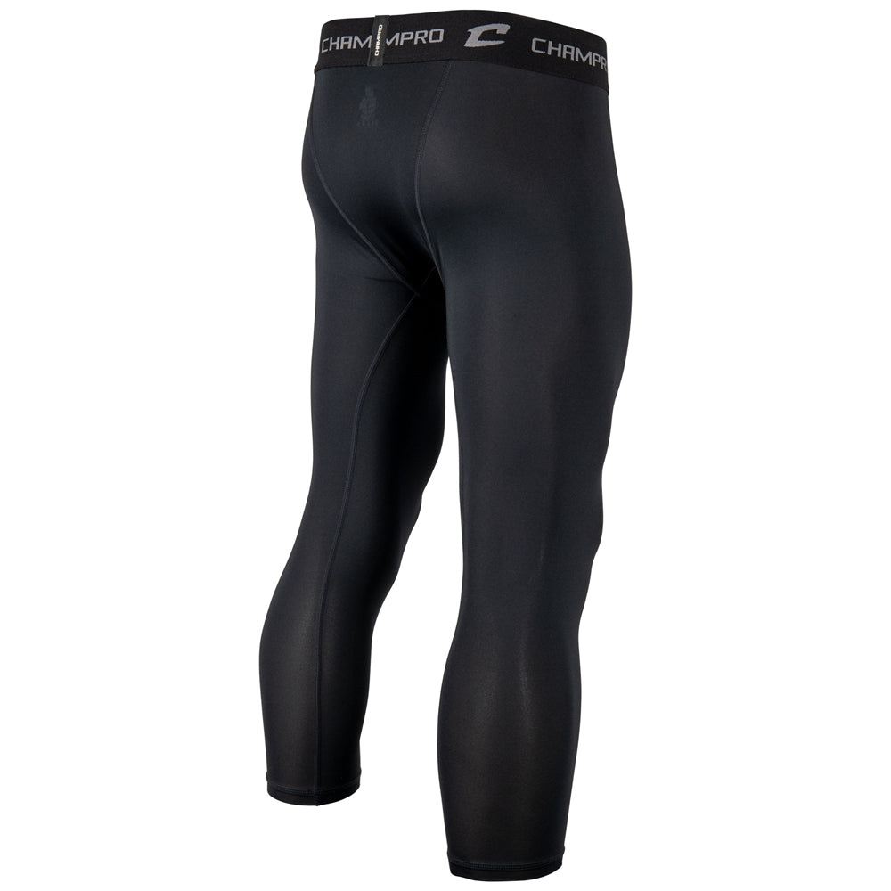 Lightning 2.0 Compression 3/4 Length Tight - Black - Youth - Small