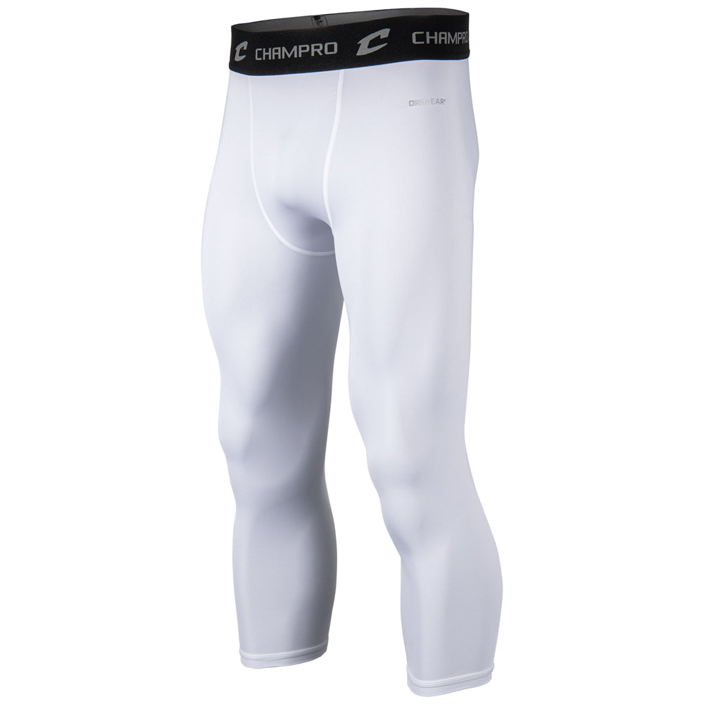 Compression Calf Length Tight - White - Adult - Large